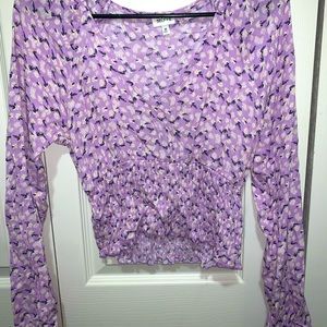 Long sleeve crop top